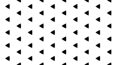 Abstract geometrical seamless mosaic pattern in contract black and white colors