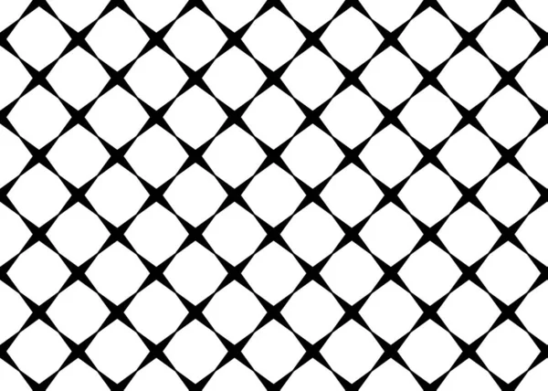 Abstract Geometrical Seamless Mosaic Pattern Contract Black White Colors — Stockfoto