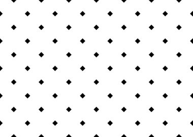Abstract geometrical seamless mosaic pattern in contract black and white colors