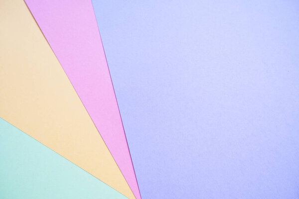 Pastel color paper texture for background, blank paper textured background, stationery mockup, minimal geometric shapes