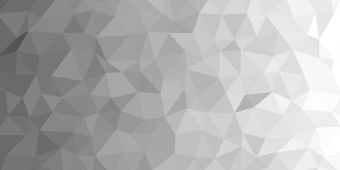 Soyut mozaik soyut arka plan. Açık mavi ve gri üçgen düşük poli biçimi.