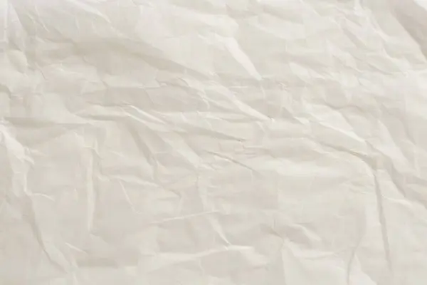 Csomagolás Összegyűrt Papír Textúra Háttér Fehér Elefántcsont — Stock Fotó