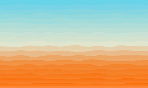 多色波浪形抽象背景平面设计风格 橙色和蓝色 — 图库照片