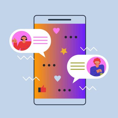 Dijital Pazarlama çizimleri. İş aktiviteleri. Modern derin makine öğrenme teknolojisi. Düz vektör illüstrasyonu