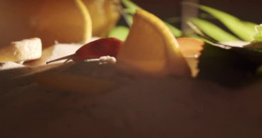  Salyangoz doğal ortamında. Bahçede sürünen salyangozlar ayrıca Roma salyangozu, Burgundy salyangozu, yenilebilir salyangoz ya da salyangoz türü., 