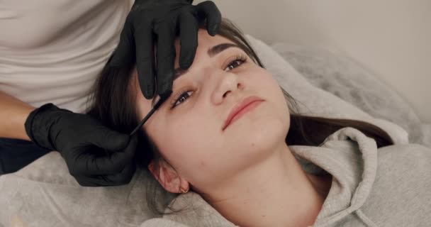 Master Combing Womans Eyelashes Lamination Beauty Treatment Laminating Eyelashes Professional — 비디오