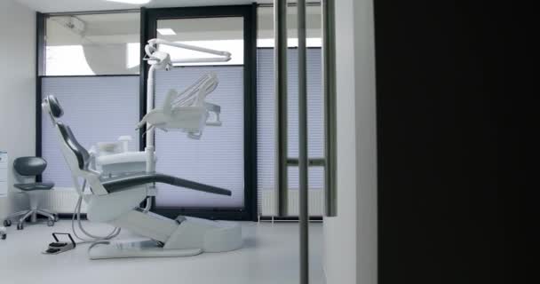 Modern Dental Office Equipment Dental Office Dental Chair Other Accessories — Stock Video