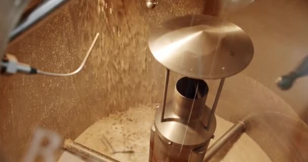 Brewing Boil Tank Beer Production Cooked Malt Barley Craft Beer — Stockvideo