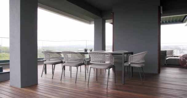 Modern Real Terrace Luxury House Beautiful Furniture Sliding Door Modern — Video