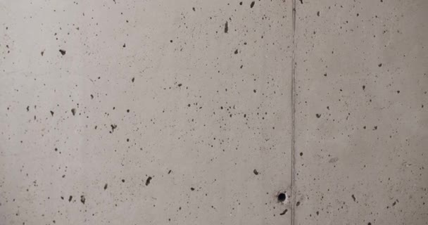 Textura Concreto Filmado Interior Minimalista Parede Tonelada Cinza Textura Fundo — Vídeo de Stock