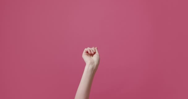 Giriş Yasak Hayır Demek Için Parmağını Sallıyor Parmak Işareti Bir — Stok video