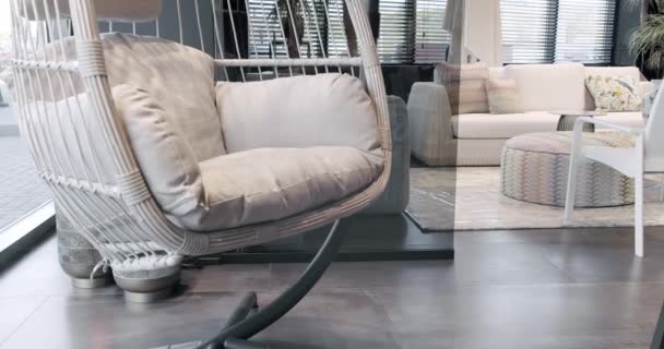 Meubles Summer White Terrace Avec Chaise Table Minimalistes Meubles Pour — Video