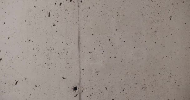 Бетонная Фактура Снятая Минималистичном Интерьере Стена Серых Тонах Текстура Фон — стоковое видео