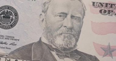 Amerikan 50 dolarlık kağıt banknot makroyu yakınlaştır. 50 dolar nakit makro görüntü. 50 dolar nakit. 50 Dolarlık yakın çekim. Amerika 'nın zengin iş ekonomisi. Konsept Finans İşletme Yatırımı Başarı.