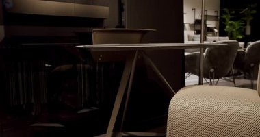 Kumaş rengi, kahverengi koltuk ve rahat koltuk. Modern Minimalist Evi. Zarafet ve Konforlu Ev 'in ayrıntıları, sıcacık bir ortam. Modern bej koltuk. İç Güvenlik Bölümü. Konforlu tekstil bej koltuk.