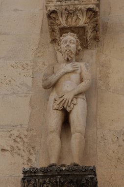 Hırvatistan 'ın Sibenik kentinde mimari ve simgeler.