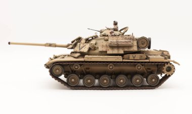 Operasyon Çöl Fırtınası USMC M60A1 Patton Ana Savaş Tankı reaktif zırhlı, 135 Tamiyta Ölçekli Model