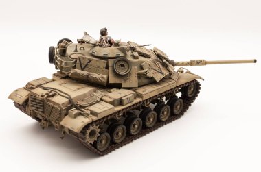 Operasyon Çöl Fırtınası USMC M60A1 Patton Ana Savaş Tankı reaktif zırhlı, 135 Tamiyta Ölçekli Model