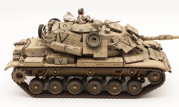 Operasyon Çöl Fırtınası USMC M60A1 Patton Ana Savaş Tankı reaktif zırhlı, 135 Tamiyta Ölçekli Model