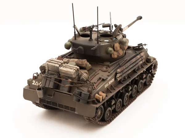 M4A3E8 Easy Eight Sherman Tank Fury Tank Scale Model — стоковое фото