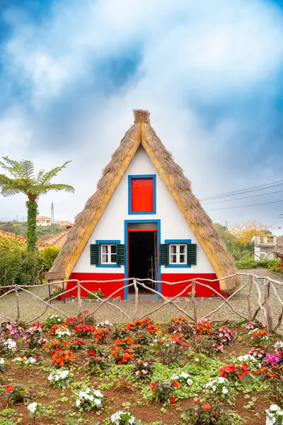 Traditional Rural House Santana Madeira Portugal Royalty Free Stock Images
