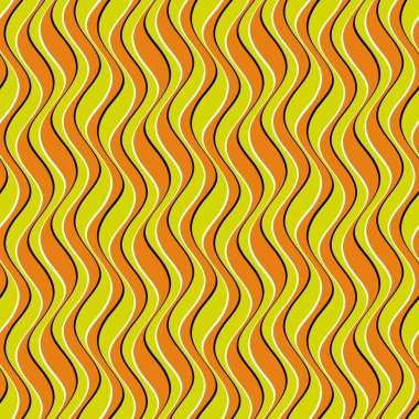 Dalgalı deforme çizgilerin kusursuz optik illüzyonu. Tekrarlanabilir dalgalanma dokusu. Psikedelik soyut duvar kağıdı.