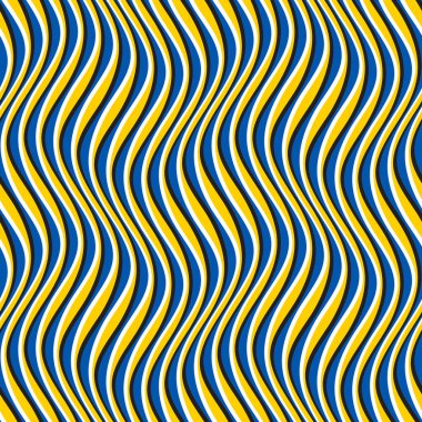 Dikey dalgalı çizgilerin kusursuz optik illüzyonları. Tekrarlanabilir dalgalanma dokusu. Psikedelik soyut duvar kağıdı.