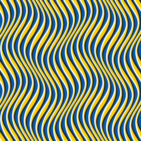 垂直波縞の光錯覚シームレスパターン 繰り返し可能な波紋の質感 サイケデリック抽象壁紙 ストックベクター
