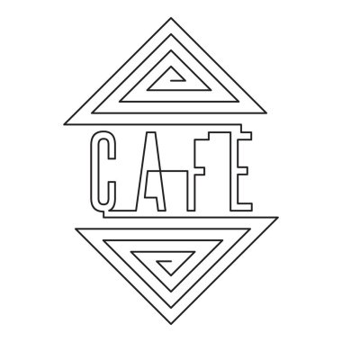 İki üçgen labirente benzeyen şeklin içinde 