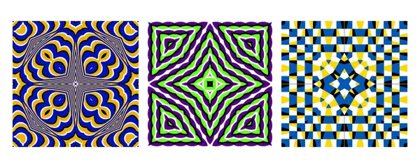 Çarpıcı simetriye ve neon esinlenilmiş renk şemasına sahip hipnotik geometrik desenler. Operasyon sanatı ve dijital estetiğin birleşimi. Tekstil, markalaşma ve ürün ambalajlama için harika..