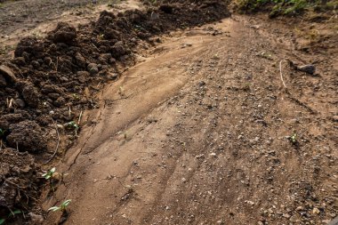 kuru toprak dokusu yakın plan görünümü