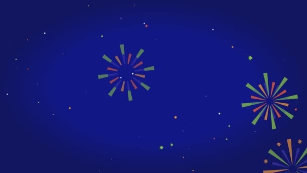 Happy Independence Day Text Animované Pozadí Slavíme Den Nezávislosti Indie — Stock video