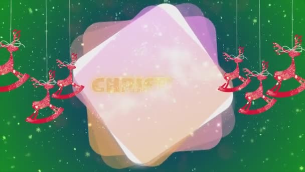 Ren Geyikleriyle Noel Macerasına — Stok video