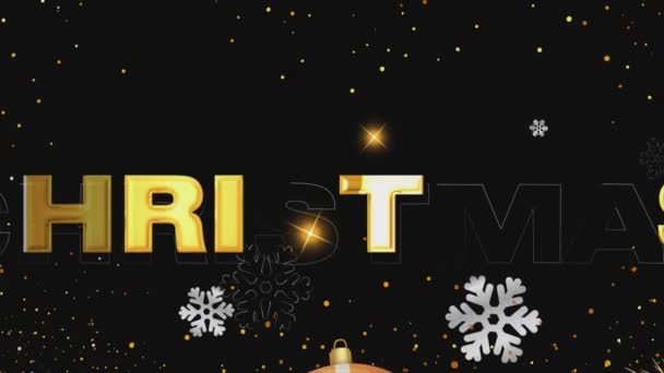 Vítejte 2024 Glittery Celebration Confetti Gifts Ring New Year Černé — Stock video