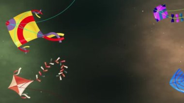 Kite Karnavalı: Makar Sankranti Gökyüzü Doldurucu Gözlük, Makar Sankranti 'nin canlı dünyasına bu videoyla adım atın. Renkli uçurtmalarla dolu bir gökyüzü sergiliyor, bu Hint festivalinin neşesi.