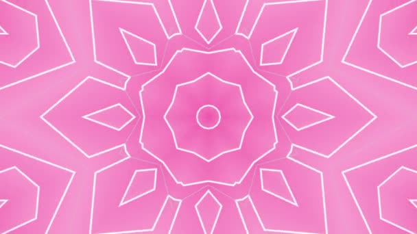 Pink Paradise Hipnotyzująca Podróż Kalejdoskopem Zanurz Się Świat Hipnotyzujących Wizualizacji — Wideo stockowe