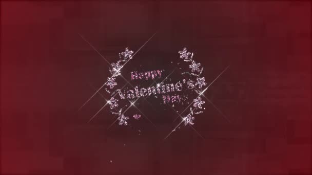 Miłość Kwitnie Serdeczne Walentynki Animacja Zanurz Się Świat Którym Miłość — Wideo stockowe