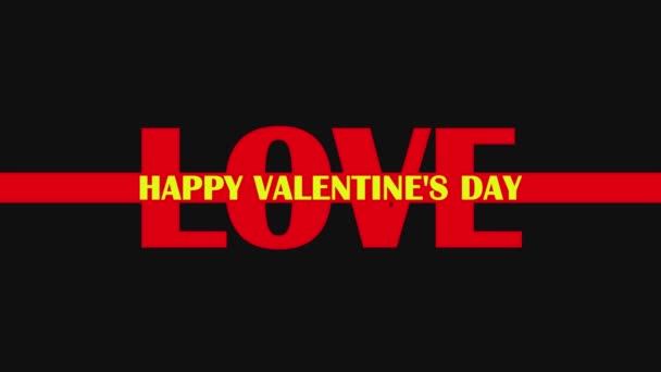 Göz Kamaştırıcı Bir Sevgililer Günü Görsel Ikramı Aşk Mektuplarının Parıldadığı — Stok video