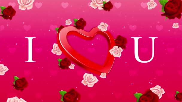 Love Blooms Mesmerizing Valentine Day Animation Affection Μπείτε Έναν Κόσμο — Αρχείο Βίντεο