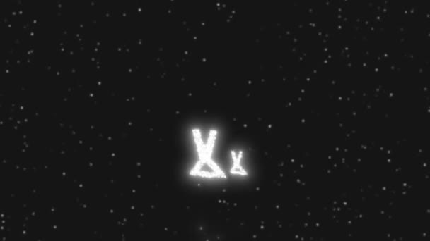 Glühender Ramadan Kareem Animation Inmitten Einer Sternenklaren Nacht Tauchen Sie — Stockvideo