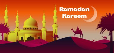 Bayram kutlamaları: Yıldızlı Gökyüzünün Altındaki Görkemli Cami, bu büyüleyici vektörle Kurban Bayramı 'nı kutlayın, yıldızlı bir gökyüzünün altında görkemli bir caminin tadını çıkarın. Karmaşık tasarım