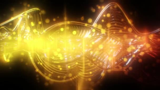 Golden Symphony Dance Particle Light Plongez Vous Dans Monde Enchantement — Video