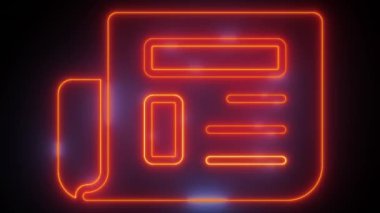 Neon News Flaş: Dinamik Gazete Simgeleri, Parlayan gazete simgelerinin yer aldığı bir stok videosu olan 'Neon News Flash' ile en sonuncusuna ışık tutun