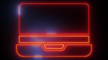 Neon Gradient Laptopları: Sleek Tech Icons Video, 'Neon Gradient Laptopları' ile teknoloji projelerinizi aydınlatın, neon dizüstü bilgisayarların oluşturduğu canlı bir video