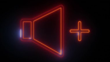 Neon Glow Volume Plus Simgeleri - Kullanıcı Tasarımı İçin Canlı Bir Dizayn, Dijital tasarımınızı bu neon ışıklı 'Kullanıcı' simgeleriyle yükseltin. UI-UX için mükemmel, her simge gölgelerde yaşam ile titreşiyor