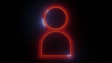 Neon Parıltısı Kullanıcı Simgeleri - Kullanıcı Tasarımı İçin Canlı Bir Dizayn, Dijital tasarımınızı bu 'Kullanıcı' simgeleriyle yükseltin. UI-UX için mükemmel, her simge alev kırmızısı tonlarında yaşamla titreşiyor