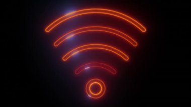 Neon Glow Wifi Simgeleri - Kullanıcı Tasarımı İçin Canlı Bir Dizayn, Dijital tasarımınızı bu 'Kullanıcı' simgeleriyle yükseltin. UI-UX için mükemmel, her simge alev kırmızısı tonlarında yaşamla titreşiyor