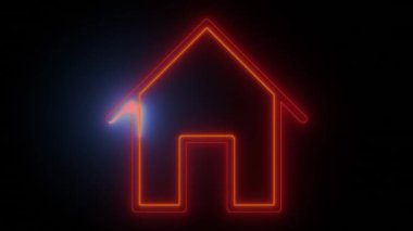 Neon Glow Ev Simgeleri - Kullanıcı Tasarımı İçin Canlı Bir Dizayn, Dijital tasarımınızı bu neon ışıklı 'Kullanıcılar' simgeleriyle yükseltin. UI-UX için mükemmel, her simge alev kırmızısı tonlarında yaşamla titreşiyor