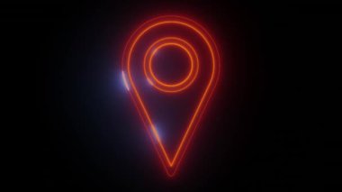 Neon Parıltı Konum Simgeleri - Kullanıcı Tasarımı İçin Canlı Bir Dizayn, Dijital tasarımınızı bu neon ışıklı 'Kullanıcı' simgeleriyle yükseltin. UI-UX için mükemmel, her simge alev kırmızısı tonlarında yaşamla titreşiyor