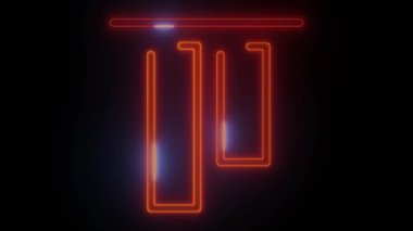 Neon Parıltısı Üst Simgesi - Modern Arayüzler için mükemmel koyu bir arkaplan üzerindeki turuncu-kırmızı renkleri onu modern uygulamalar veya parlak dokunuşlar eklemek isteyen web siteleri için ideal kılar